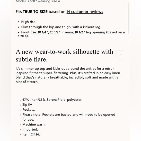 J.Crew Petite Kaya pant in stretch linen blend - Picture 3 of 9